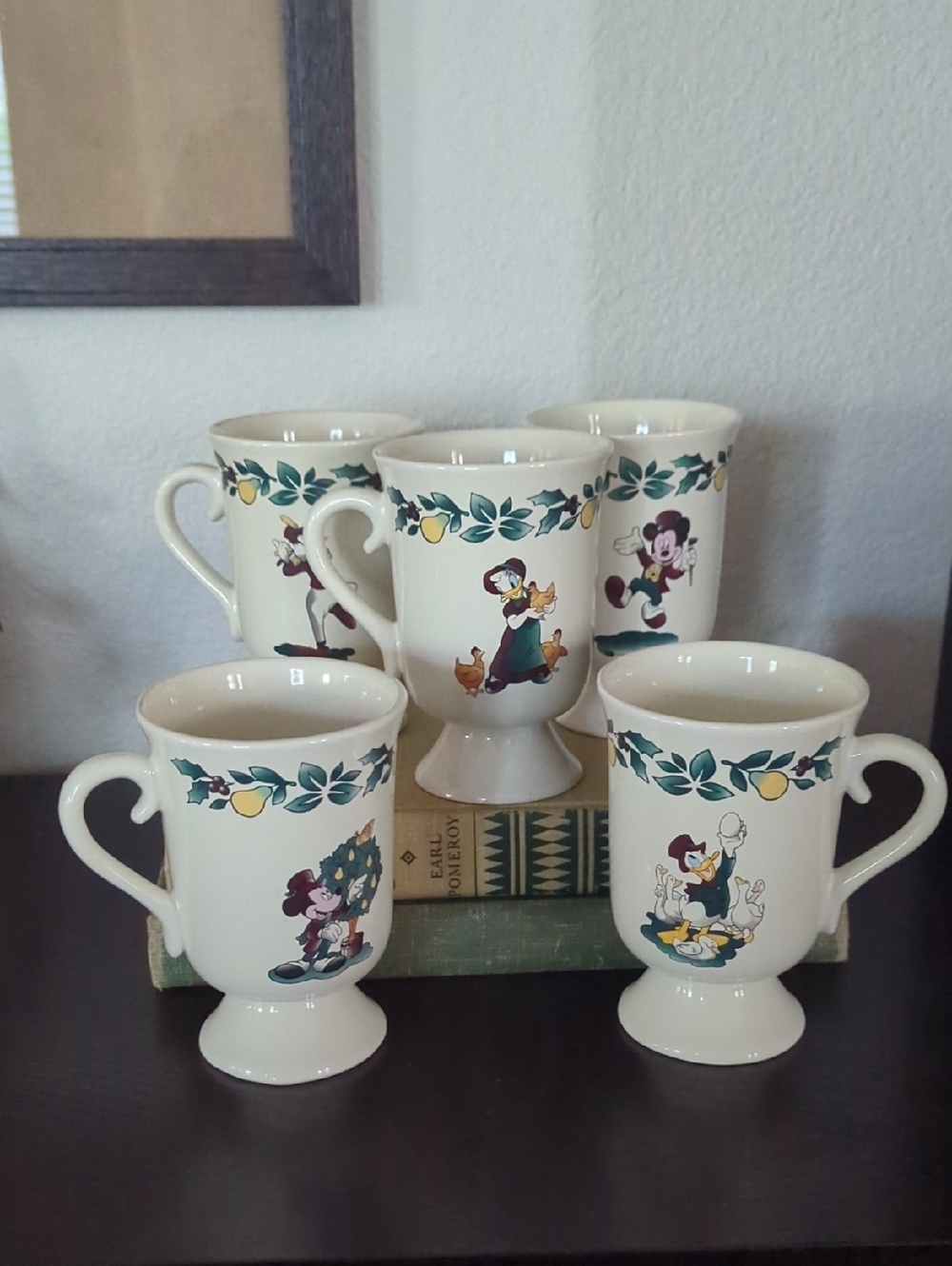 Disney "Twelve Days of Christmas" Mugs Set Of 5